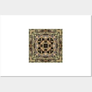 Arabic ornate square pattern Posters and Art